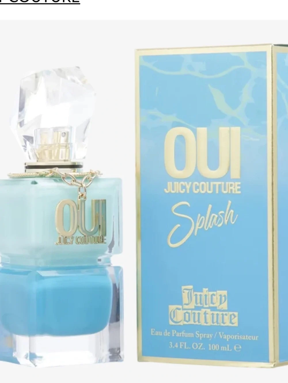 Juicy couture oui splash new open box 3 . 4 o z